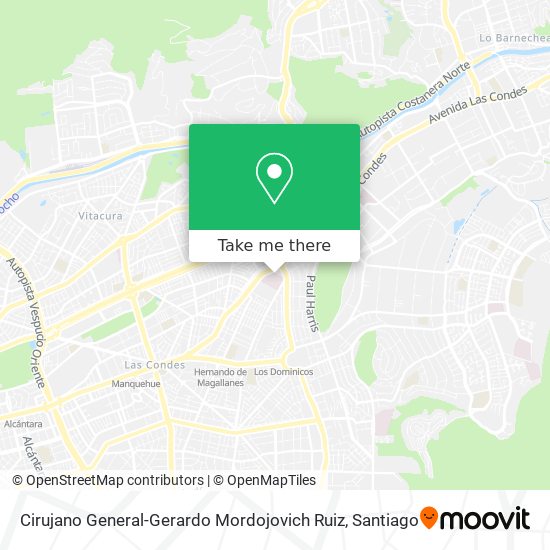 Cirujano General-Gerardo Mordojovich Ruiz map
