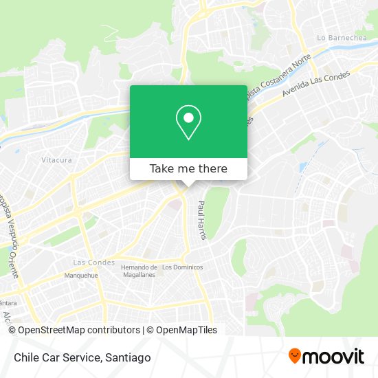 Chile Car Service map