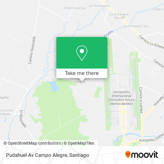 Pudahuel Av Campo Alegre map