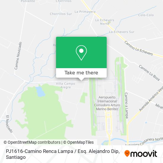 PJ1616-Camino Renca Lampa / Esq. Alejandro Dip map