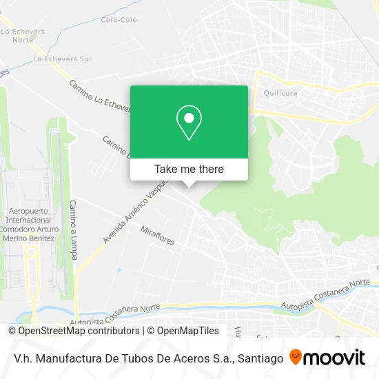 V.h. Manufactura De Tubos De Aceros S.a. map