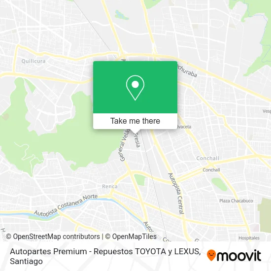 Autopartes Premium - Repuestos TOYOTA y LEXUS map