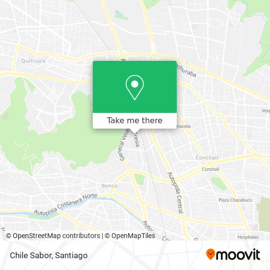 Chile Sabor map