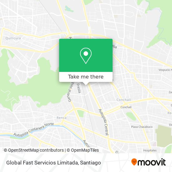 Mapa de Global Fast Servicios Limitada