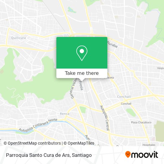 Parroquia Santo Cura de Ars map