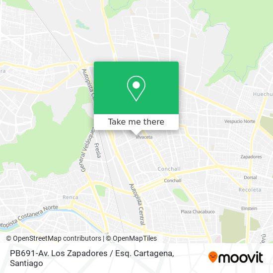 PB691-Av. Los Zapadores / Esq. Cartagena map