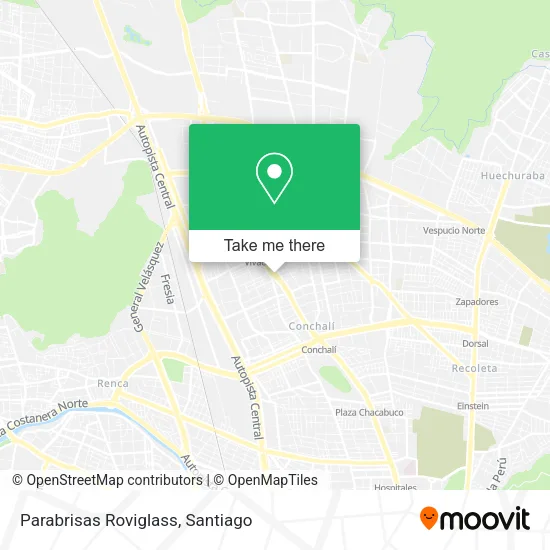 Parabrisas Roviglass map