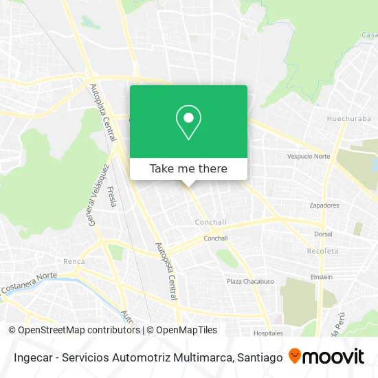Mapa de Ingecar - Servicios Automotriz Multimarca