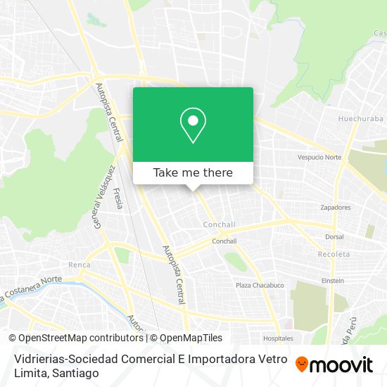 Vidrierias-Sociedad Comercial E Importadora Vetro Limita map