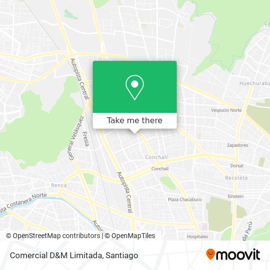 Mapa de Comercial D&M Limitada