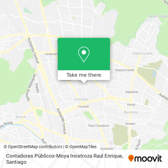 Mapa de Contadores Públicos-Moya Inostroza Raul Enrique