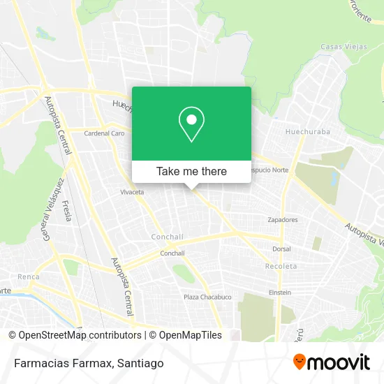 Farmacias Farmax map