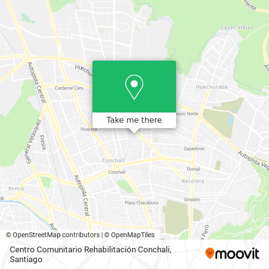 Centro Comunitario Rehabilitación Conchali map