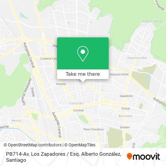 Mapa de PB714-Av. Los Zapadores / Esq. Alberto González