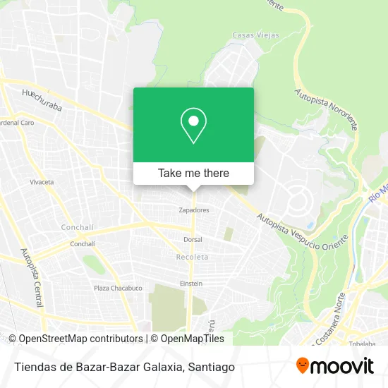 Tiendas de Bazar-Bazar Galaxia map