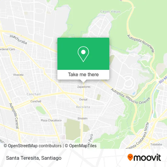 Santa Teresita map