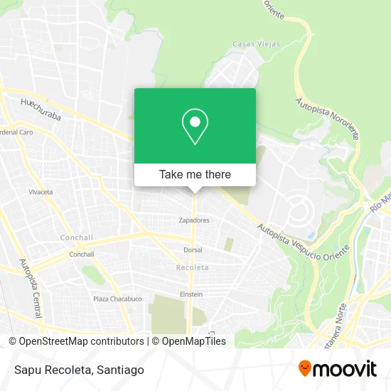Sapu Recoleta map