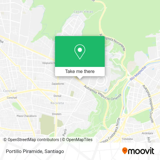 Portillo Piramide map