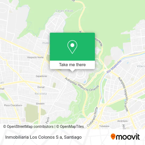 Inmobiliaria Los Colonos S a map