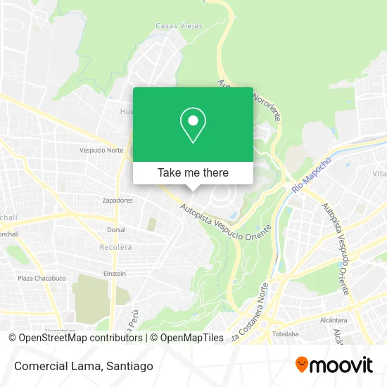 Comercial Lama map