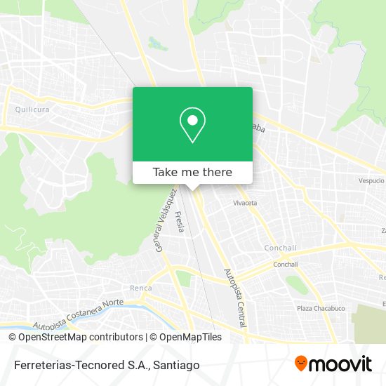 Ferreterias-Tecnored S.A. map