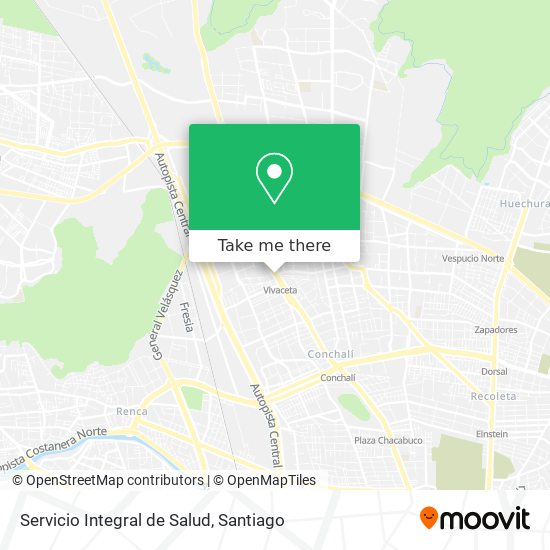 Servicio Integral de Salud map
