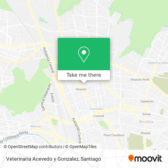 Veterinaria Acevedo y Gonzalez map