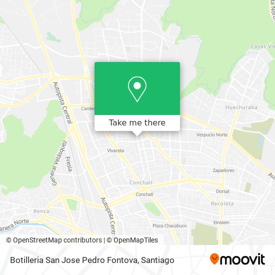 Botilleria San Jose Pedro Fontova map