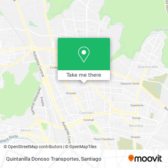Mapa de Quintanilla Donoso Transportes
