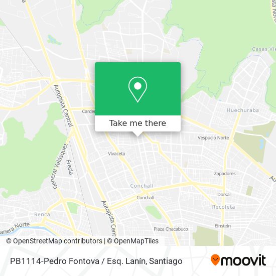 PB1114-Pedro Fontova / Esq. Lanín map