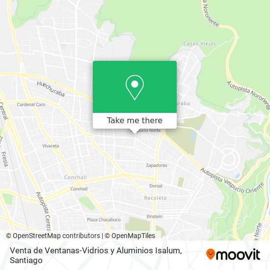 Venta de Ventanas-Vidrios y Aluminios Isalum map