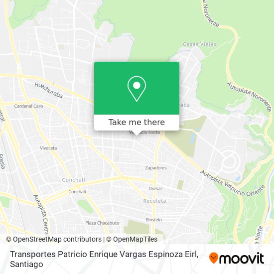 Transportes Patricio Enrique Vargas Espinoza Eirl map