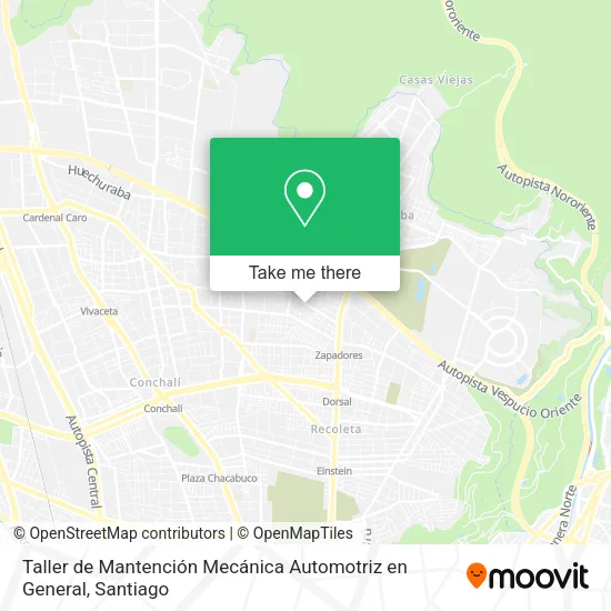 Taller de Mantención Mecánica Automotriz en General map