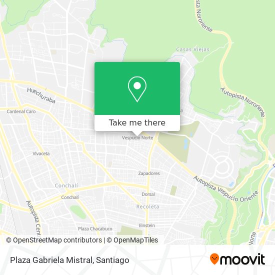 Mapa de Plaza Gabriela Mistral