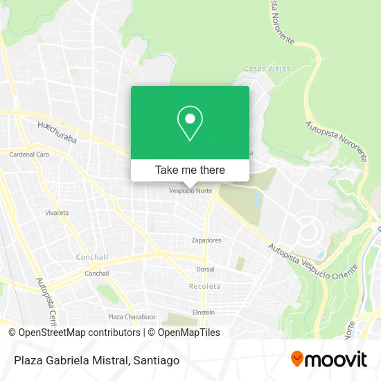 Plaza Gabriela Mistral map