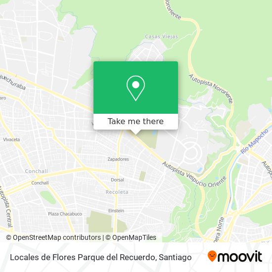 Locales de Flores Parque del Recuerdo map