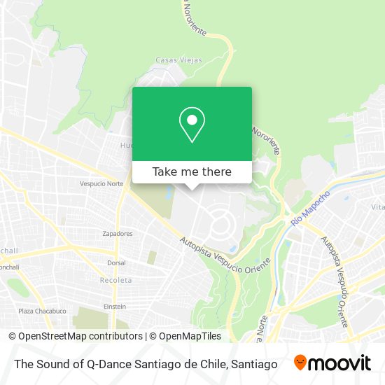 Mapa de The Sound of Q-Dance Santiago de Chile