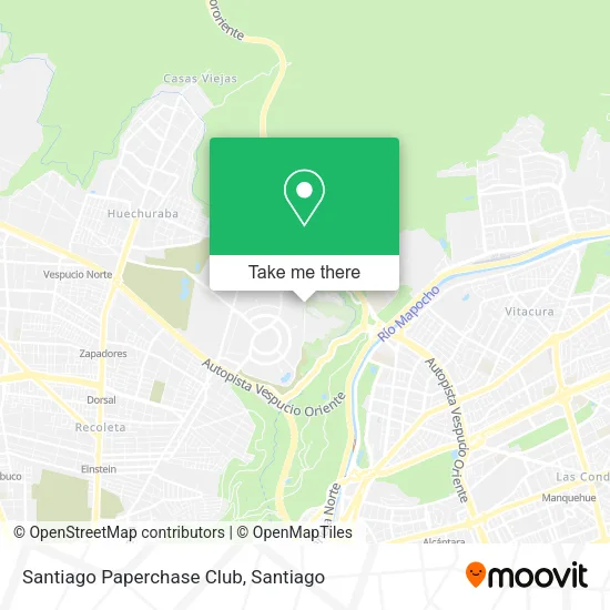 Santiago Paperchase Club map