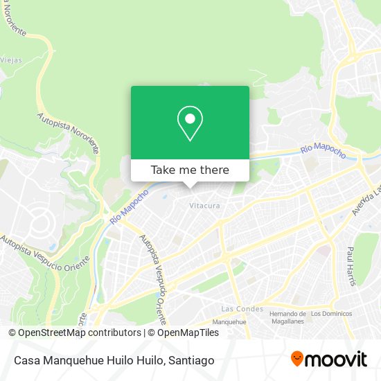 Casa Manquehue Huilo Huilo map