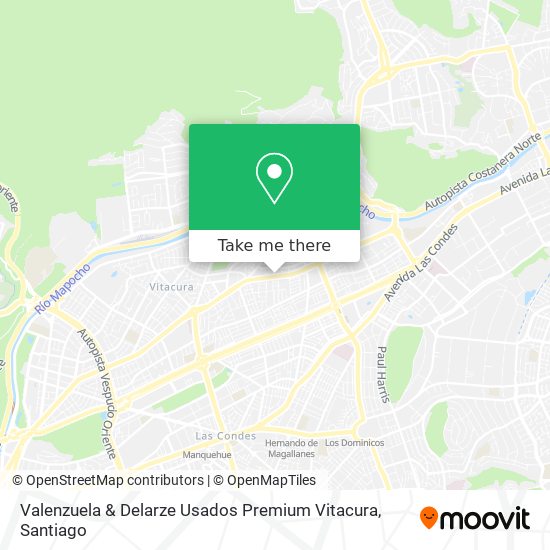 Valenzuela & Delarze Usados Premium Vitacura map