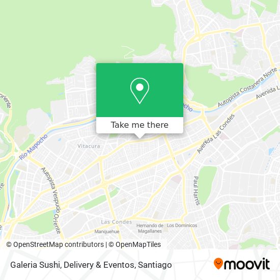 Mapa de Galeria Sushi, Delivery & Eventos