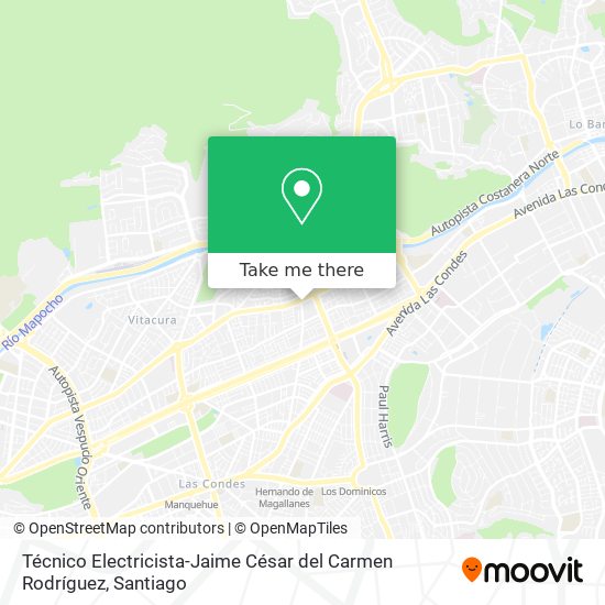 Mapa de Técnico Electricista-Jaime César del Carmen Rodríguez