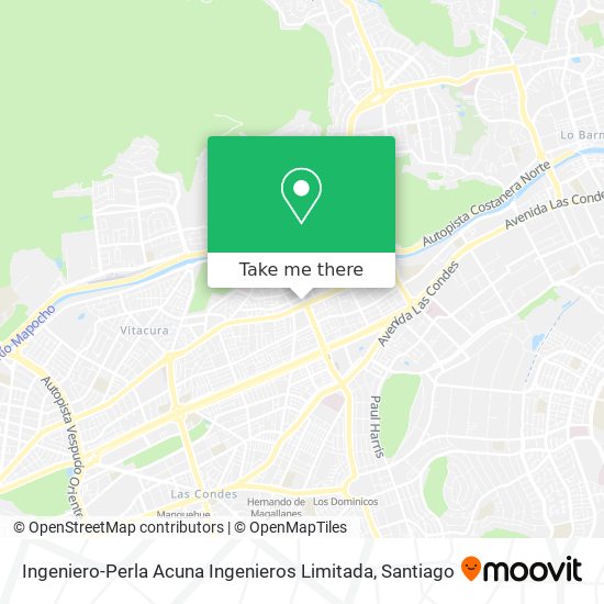 Ingeniero-Perla Acuna Ingenieros Limitada map