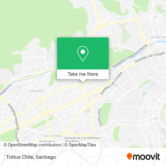 Tottus Chile map