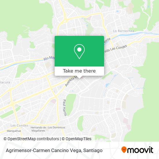 Agrimensor-Carmen Cancino Vega map