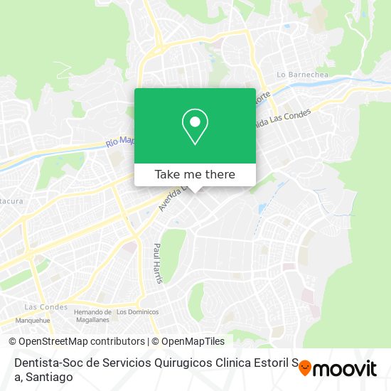 Dentista-Soc de Servicios Quirugicos Clinica Estoril S a map