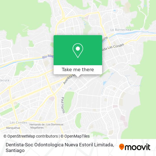 Dentista-Soc Odontologica Nueva Estoril Limitada map