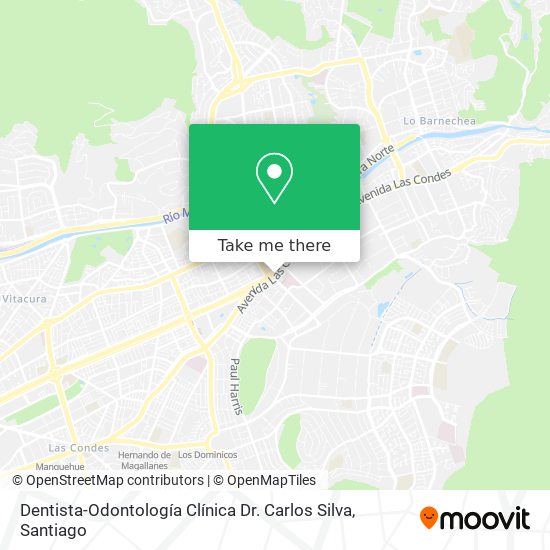Mapa de Dentista-Odontología Clínica Dr. Carlos Silva
