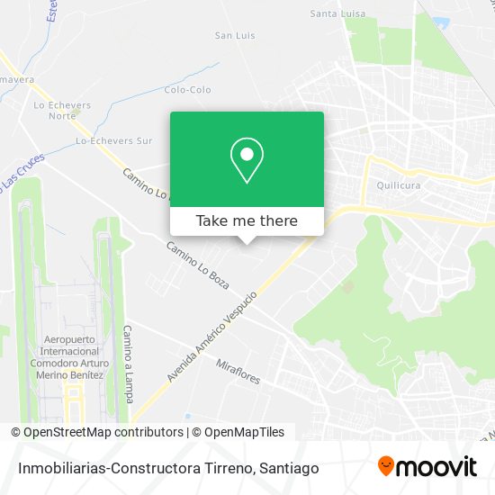 Inmobiliarias-Constructora Tirreno map