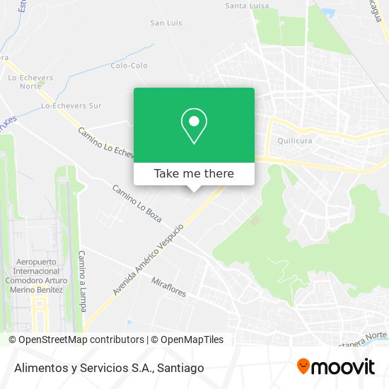 Alimentos y Servicios S.A. map